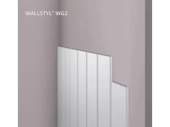 NOEL & MARQUET NMC WG2 WALLSTYL 3D Wandpaneel Wandpaneel Wandleiste 2, 244 cm x 1,5 cm x 9,25 cm Weiß