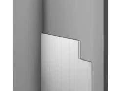 NOEL & MARQUET NMC WG2 WALLSTYL 3D Wandpaneel Wandpaneel Wandleiste 2, 244 cm x 1,5 cm x 9,25 cm Weiß