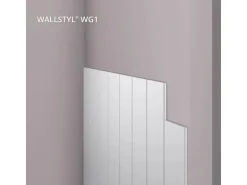 NOEL & MARQUET NMC WG1 WALLSTYL 3D Wandpaneel Wandpaneel Wandleiste 2, 244 cm x 1 cm x 7,9 cm Weiß