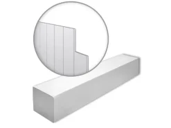 NOEL & MARQUET NMC WG1-Box WALLSTYL 3D Wandpaneele 1 Karton Set mit 12 Wandleisten 2,28 m2 Weiß