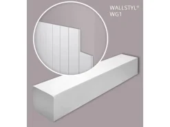NOEL & MARQUET NMC WG1-Box WALLSTYL 3D Wandpaneele 1 Karton Set mit 12 Wandleisten 2,28 m2 Weiß