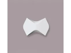 NOEL & MARQUET NMC WING ARSTYL 3D Wandpaneel Wandpaneel Zierelement 25 cm x 17,5 cm x 2,5 cm Weiß