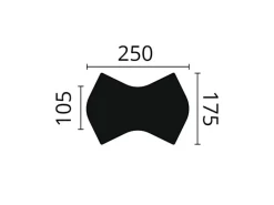 NOEL & MARQUET NMC WING ARSTYL 3D Wandpaneel Wandpaneel Zierelement 25 cm x 17,5 cm x 2,5 cm Weiß