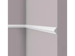 NOEL & MARQUET NMC WL1 WALLSTYL Wand- und Friesleiste Zierleiste Stuckleiste 2 m 200 cm x 1,8 cm x 3,8 cm Weiß