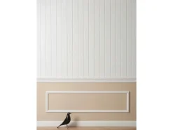 NOEL & MARQUET NMC WL2 WALLSTYL Wand- und Friesleiste Zierleiste Stuckleiste 2 m 200 cm x 2 cm x 4 cm Weiß