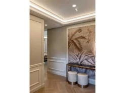 NOEL & MARQUET NMC WL6-2200 WALLSTYL Türumrandung Zierleiste Wandleiste Friesleiste 2,2 m 220 cm x 2,2 cm x 7,5 cm Weiß