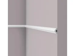 NOEL & MARQUET NMC WL7 WALLSTYL Wand- und Friesleiste Zierleiste Stuckleiste 2 m 200 cm x 1,3 cm x 2,5 cm Weiß