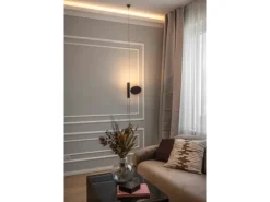 NOEL & MARQUET NMC WL7 WALLSTYL Wand- und Friesleiste Zierleiste Stuckleiste 2 m 200 cm x 1,3 cm x 2,5 cm Weiß