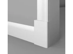 NOEL & MARQUET NMC WL6 WALLSTYL Wand- und Friesleiste Zierleiste Türumrandung 2 m 200 cm x 2,2 cm x 7,5 cm Weiß