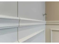 NOEL & MARQUET NMC WL6 WALLSTYL Wand- und Friesleiste Zierleiste Türumrandung 2 m 200 cm x 2,2 cm x 7,5 cm Weiß