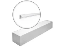 NOEL & MARQUET NMC WL7-Box WALLSTYL Wandleisten 1 Karton Set mit 50 Stuckleisten 100 m Weiß