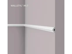 NOEL & MARQUET NMC WL7-Box WALLSTYL Wandleisten 1 Karton Set mit 50 Stuckleisten 100 m Weiß