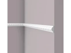 NOEL & MARQUET NMC WO1 WALLSTYL Wand- und Friesleiste Zierleiste Stuckleiste 2 m 200 cm x 1,8 cm x 3,8 cm Weiß