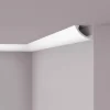NOEL & MARQUET NMC WT3 WALLSTYL Eckleiste Zierleiste Stuckleiste für Indirekte Beleuchtung 2 m 200 cm x 11 cm x 8 cm Weiß