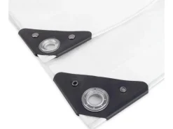 Noor Abdeckplane Super 200 g/m² Gewebeplane 3 m x 4 m Weiß