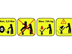 OBI Gartenschubkarre 85 l Luftrad mit Kugellager 120 kg Tragkraft