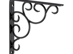 OBI Konsole Curly Schwarz matt 190 mm x 190 mm