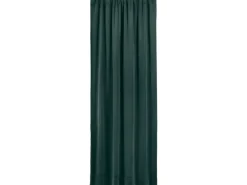 OBI Vorhang mit Tunnelzug Dunkelgrün 2er-Set 135 cm x 250 cm