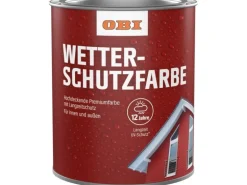 OBI Wetterschutzfarbe Hellelfenbein seidenmatt 750 ml