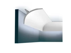 ORAC DECOR C991 Curtain Ulf Moritz LUXXUS Eckleiste indirekte Beleuchtung 2m 200 cm x 14 cm x 11 cm Weiß