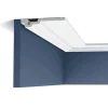 ORAC DECOR C353 LUXXUS Decken Eckleiste Stuckleiste Dekor Kanten Profil 2 m 200 cm x 3 cm x 16,5 cm Weiß