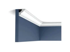 ORAC DECOR C230 LUXXUS Decken Eckleiste Stuckleiste Gesims Dekor Zierprofil 2 m 200 cm x 2,9 cm x 2,9 cm Weiß