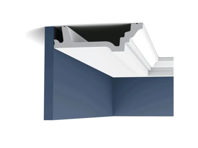 ORAC DECOR C305 LUXXUS Decken Eckleiste Stuckleiste Gesims Dekor Zierprofil 2 m 200 cm x 4,7 cm x 15,5 cm Weiß