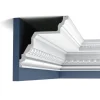 ORAC DECOR C307 LUXXUS Decken Eckleiste Stuckleiste Gesims Dekor Zierprofil 2 m 200 cm x 19,5 cm x 19,5 cm Weiß