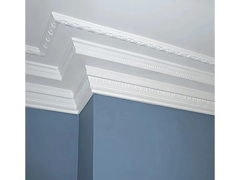 ORAC DECOR C307 LUXXUS Decken Eckleiste Stuckleiste Gesims Dekor Zierprofil 2 m 200 cm x 19,5 cm x 19,5 cm Weiß