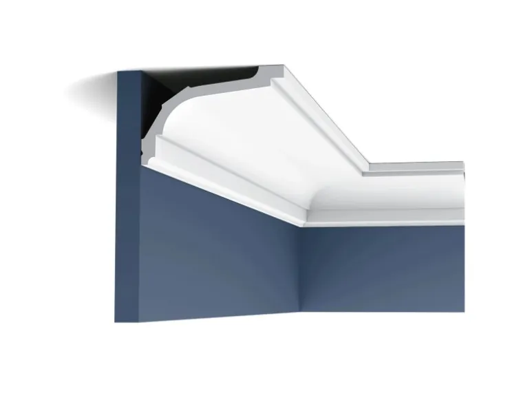 ORAC DECOR C220 LUXXUS Decken Eckleiste Stuckleiste Stuck Dekor Zierprofil 2 m 200 cm x 7,6 cm x 11,6 cm Weiß