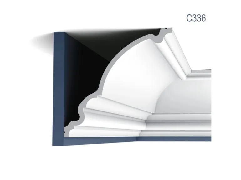 ORAC DECOR C336 LUXXUS Decken Eckleiste Stuckleiste Stuck Dekor Zierprofil 2 m 200 cm x 27,1 cm x 26,6 cm Weiß