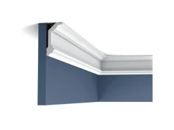 ORAC DECOR C321 LUXXUS Decken Eckleiste Stuckleiste Gesims Dekor Zierprofil 2 m 200 cm x 9,9 cm x 5 cm Weiß