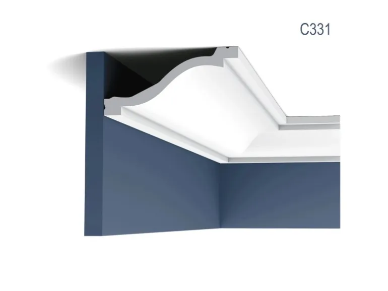 ORAC DECOR C331 LUXXUS Decken Eckleiste Stuckleiste Stuck Dekor Zierprofil 2 m 200 cm x 6,4 cm x 13,5 cm Weiß