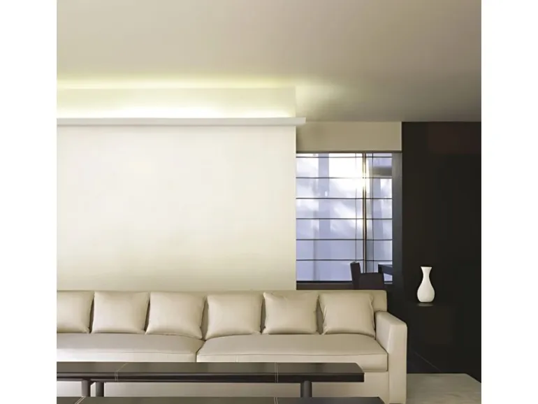 ORAC DECOR C357 LUXXUS Dekor Profilleiste Zierleiste indirekte Beleuchtung 2 m 200 cm x 7,1 cm x 11 cm Weiß