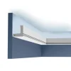 ORAC DECOR C361 LUXXUS Profil Stuck Wand Zier-Leiste indirekte Beleuchtung 2 m 200 cm x 5 cm x 5 cm Weiß