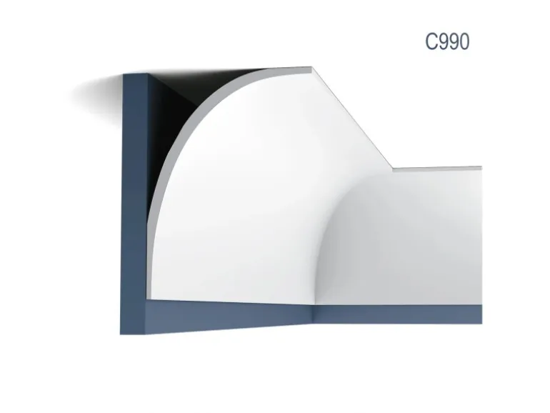 ORAC DECOR C990 LUXXUS Stuckprofil Stuck Gesims Eckleiste Deckengesims Profil 2m 200 cm x 21,6 cm x 15,9 cm Weiß