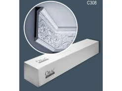 ORAC DECOR C308 LUXXUS Zierleisten 1 Karton Set 10 Stuckleisten 20 m Weiß
