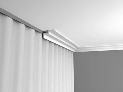 ORAC DECOR C390 MODERN STEPS Eckleiste Zierleiste Indirekte Beleuchtung 2 m 200 cm x 6 cm x 10 cm Weiß