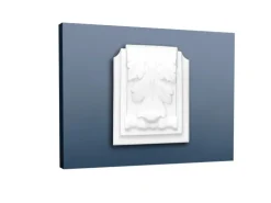 ORAC DECOR C307A LUXXUS Stuck Zierelement Akanthusblatt Wanddekor für C307, 7,5 cm x 9,4 cm x 4 cm Weiß