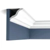 ORAC DECOR CB503N BASIXX Stuck Dekor Zierprofil Zier-Eck-Wand-Decken-Leiste 2 m 200 cm x 9,2 cm x 8,2 cm Weiß