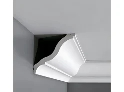 ORAC DECOR CB503N BASIXX Stuck Dekor Zierprofil Zier-Eck-Wand-Decken-Leiste 2 m 200 cm x 9,2 cm x 8,2 cm Weiß