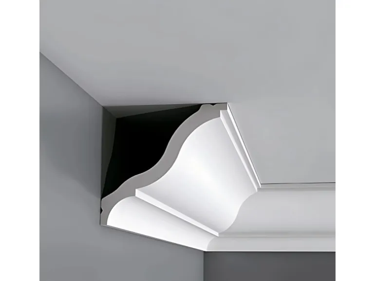 ORAC DECOR CB503N BASIXX Stuck Dekor Zierprofil Zier-Eck-Wand-Decken-Leiste 2 m 200 cm x 9,2 cm x 8,2 cm Weiß