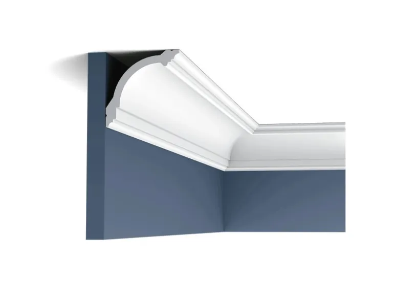 ORAC DECOR CB512N BASIXX Stuckprofil Dekor Zierleiste Eck-Wand-Decken-Leiste 2 m 200 cm x 9,5 cm x 10 cm Weiß