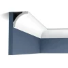 ORAC DECOR CB522N BASIXX Stuck Dekor Zierprofil Zier-Eck-Wand-Decken-Leiste 2 m 200 cm x 6,7 cm x 6,7 cm Weiß