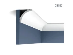 ORAC DECOR CB522N BASIXX Stuck Dekor Zierprofil Zier-Eck-Wand-Decken-Leiste 2 m 200 cm x 6,7 cm x 6,7 cm Weiß