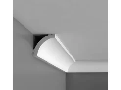 ORAC DECOR CB521N BASIXX Stuckleiste Zierprofil Zier-Eck-Wand-Decken-Leiste 2 m 200 cm x 5 cm x 5 cm Weiß