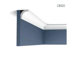 ORAC DECOR CB520N BASIXX Stuck Zierprofil Zierleiste Eck-Wand-Decken-Leiste 2 m 200 cm x 3,5 cm x 3,5 cm Weiß