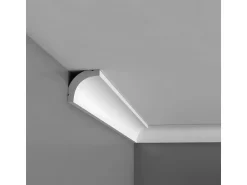 ORAC DECOR CB520N BASIXX Stuck Zierprofil Zierleiste Eck-Wand-Decken-Leiste 2 m 200 cm x 3,5 cm x 3,5 cm Weiß