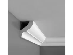 ORAC DECOR CB502N BASIXX Zierprofil Zierleiste Stuck-Eck-Wand-Decken-Leiste 2 m 200 cm x 5,9 cm x 4,9 cm Weiß