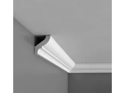 ORAC DECOR CB501N BASIXX Zierprofil Zierleiste Stuck-Eck-Wand-Decken-Leiste 2 m 200 cm x 4,1 cm x 3,5 cm Weiß